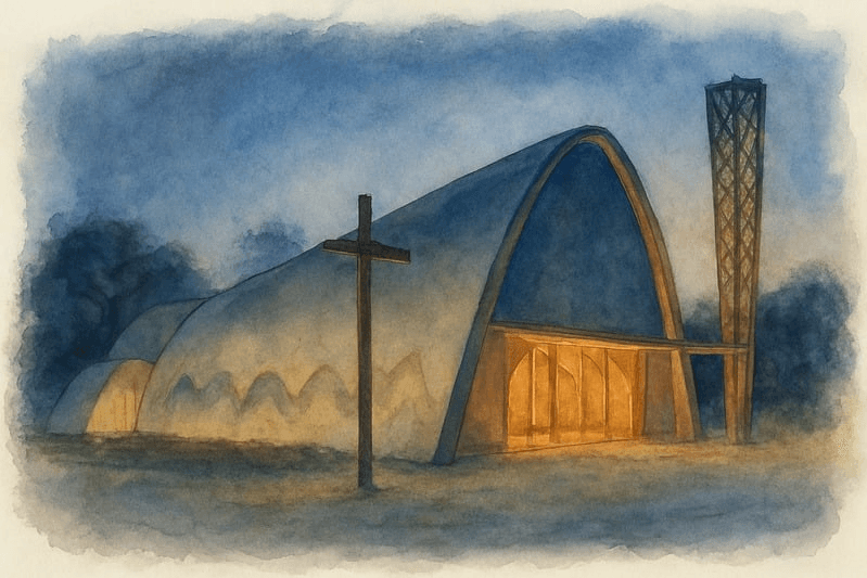 Igreja da Pampulha - Aquarela